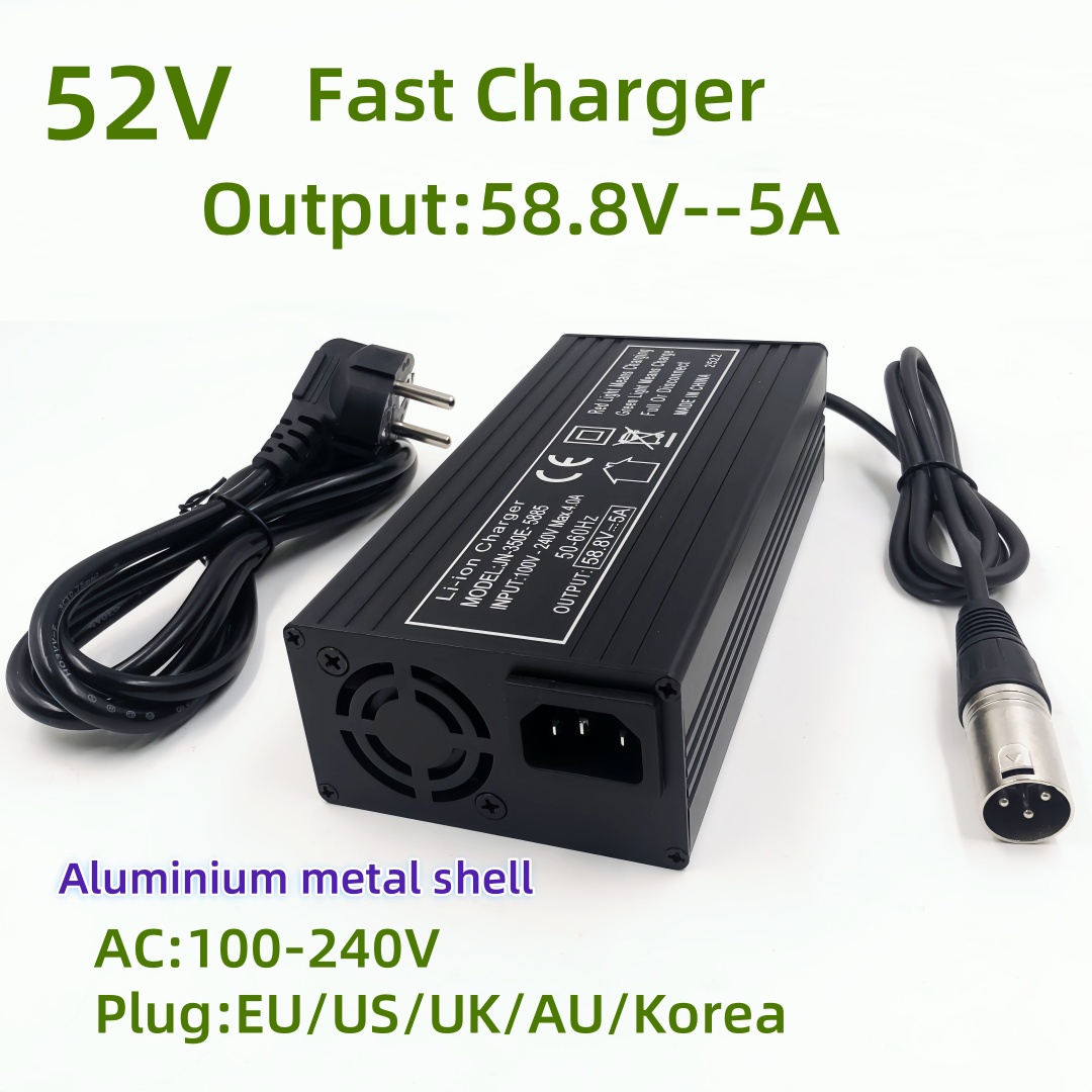 84V 20A Smart Charger - 52V Hızlı Şarj Cihazı 58.8V/5A, 52V
