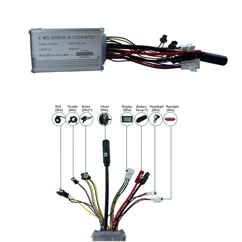 Kelly Kls7230S Controller - Ebike 36V48V 6-FET 15A 250 W