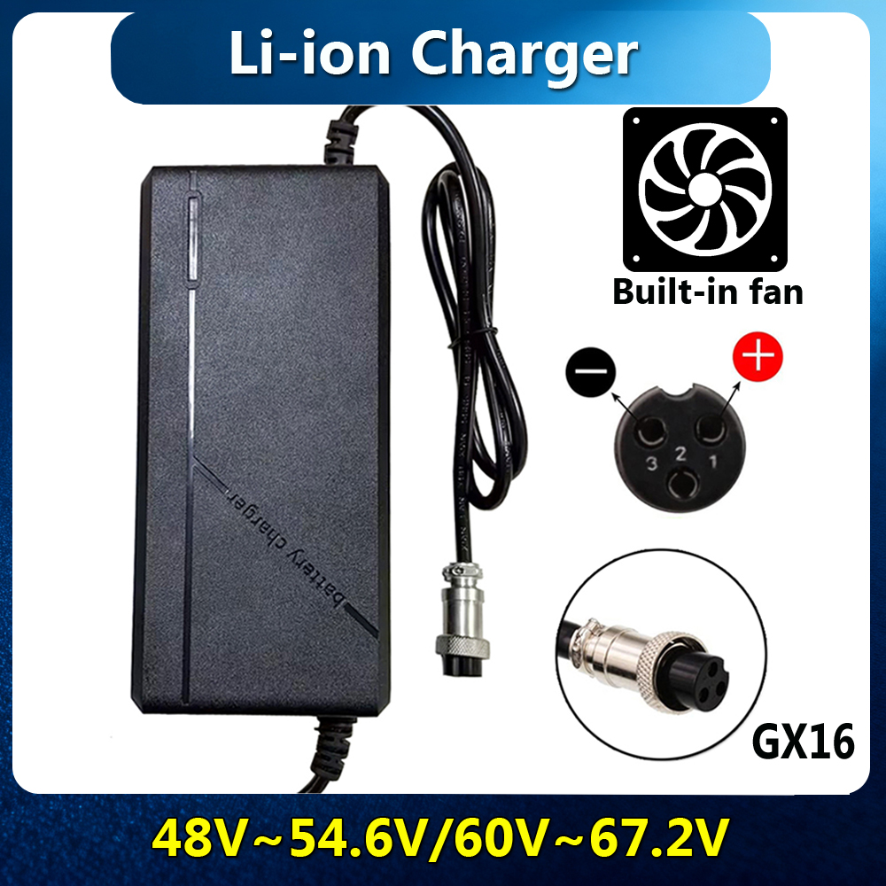 84V 20A Smart Charger - 54.6V 67.2V Li-ion Şarj Cihazı Lityum