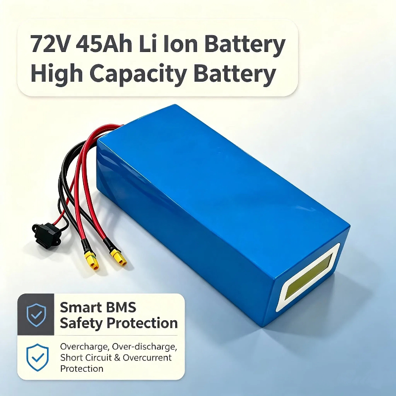 72V 40Ah Lifepo4 Battery Pack - 72V 45Ah Lityum İyon Üçgen Batarya